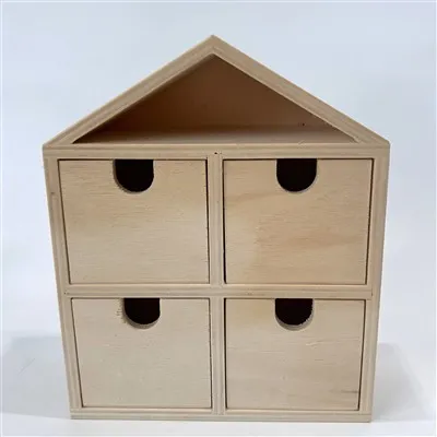 Maison en bois - Cabinet de tiroir en forme
